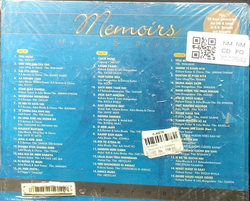 R.D. Burman - Memoirs (CD) (3)
