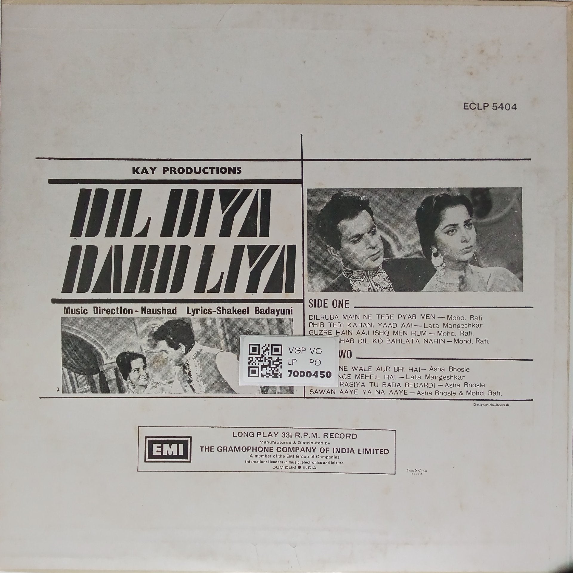 Naushad - Dil Diya Dard Liya (Vinyl)