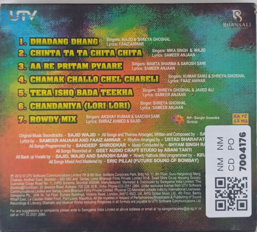 Sajid Wajid - Rowdy Rathore (CD)