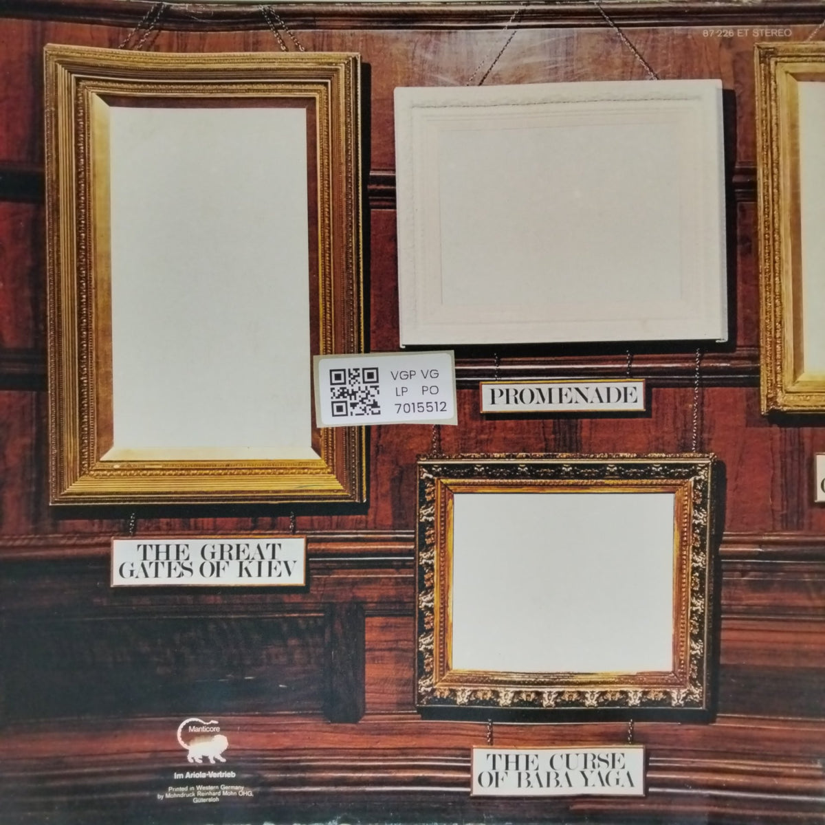Emerson, Lake & Palmer - Pictures at an Exhibition (Vinyl)