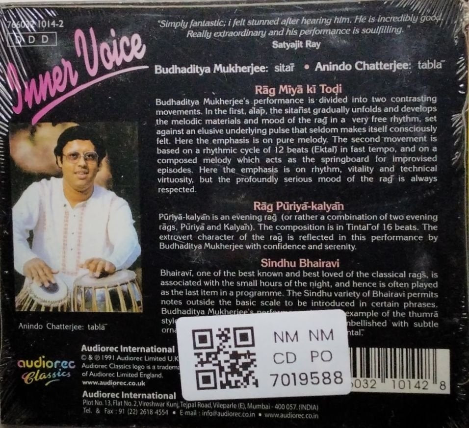 Budhaditya Mukherjee - Inner Voice (CD)