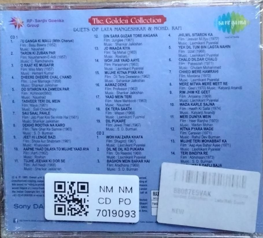 Lata Mangeshkar, Mohd. Rafi - The Golden Collection (CD)