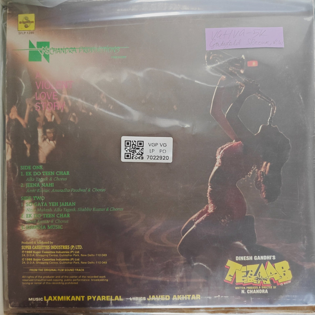 Laxmikant Pyarelal - Tezaab (Vinyl)