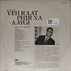 O. P. Nayyar - Yeh Raat Phir Na Aaygi (Vinyl)