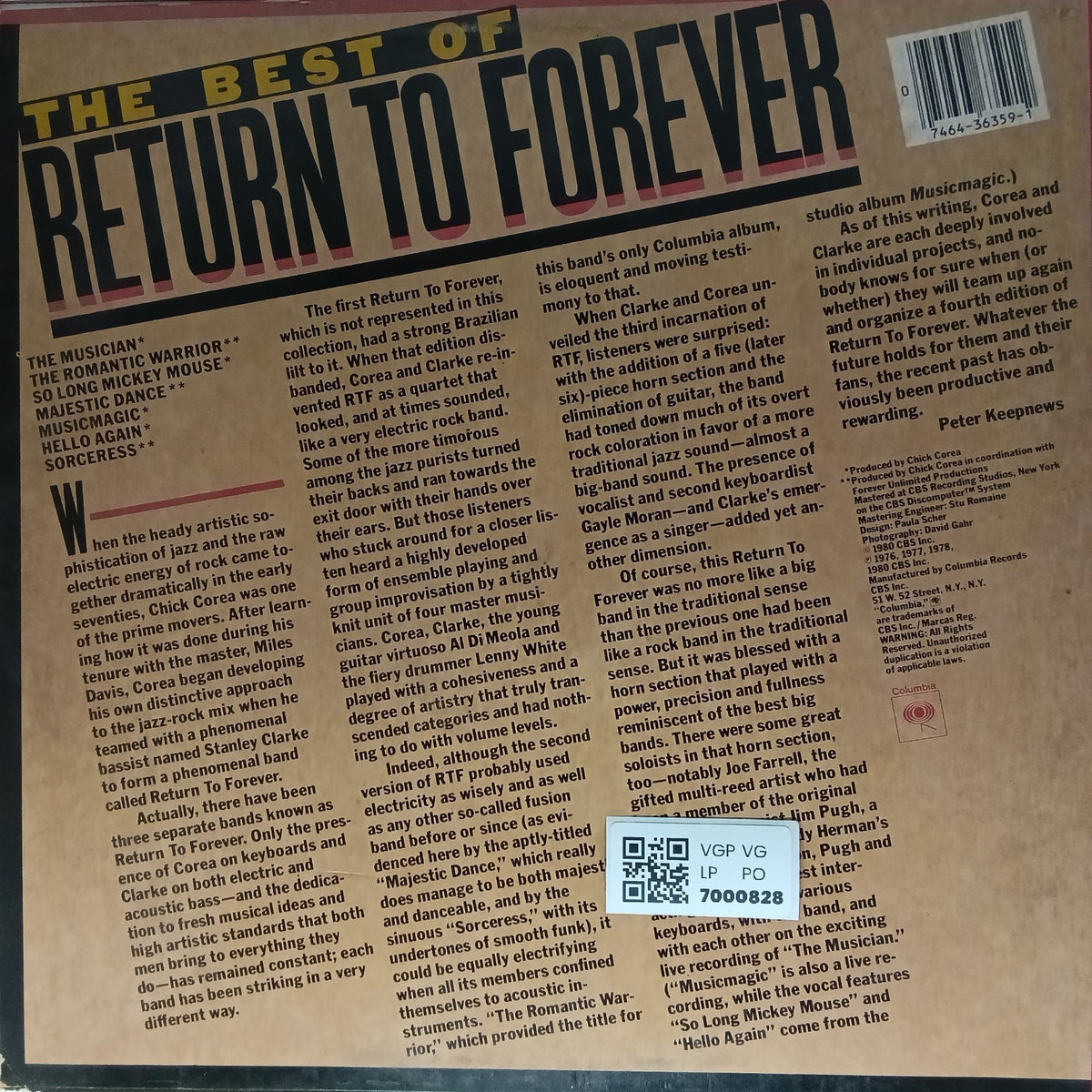 Return to Forever - The Best of Return to Forever (Vinyl)