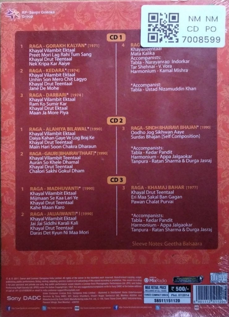 Pt. Jasraj - The Genius of Pt. Jasraj (CD) (3)