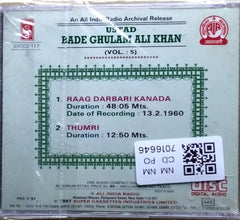 Ustad Bade Ghulam Ali Khan - An All India Radio Archival Release - Vol 5 (CD)