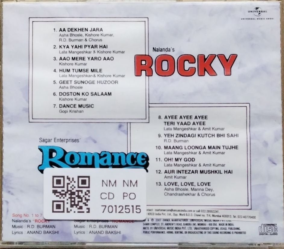 R.D. Burman - Rocky/Romance (CD)