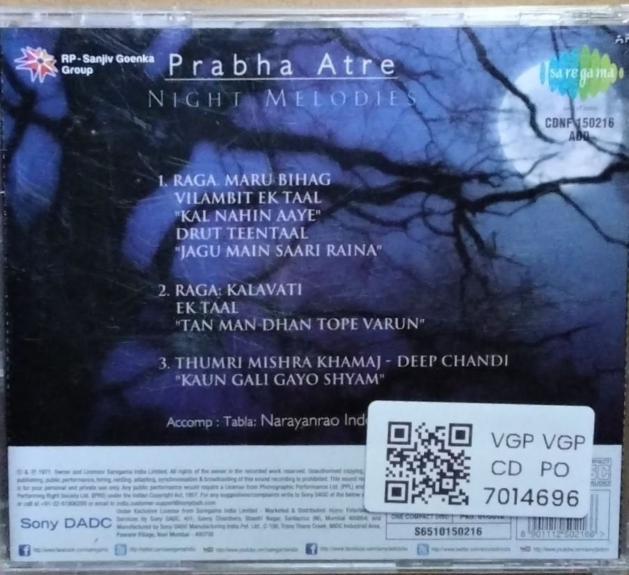Prabha Atre - Night Melodies (CD)