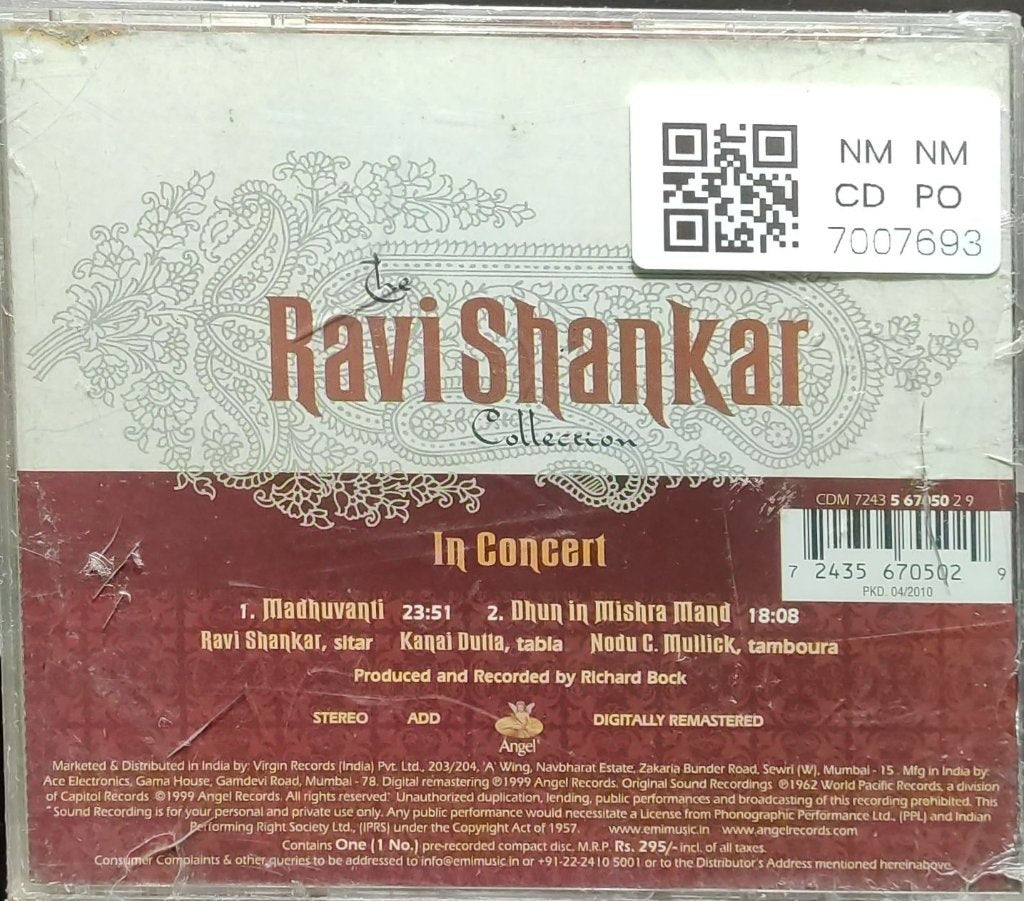 Ravi Shankar - The Ravi Shankar Collection: In Concert (CD)