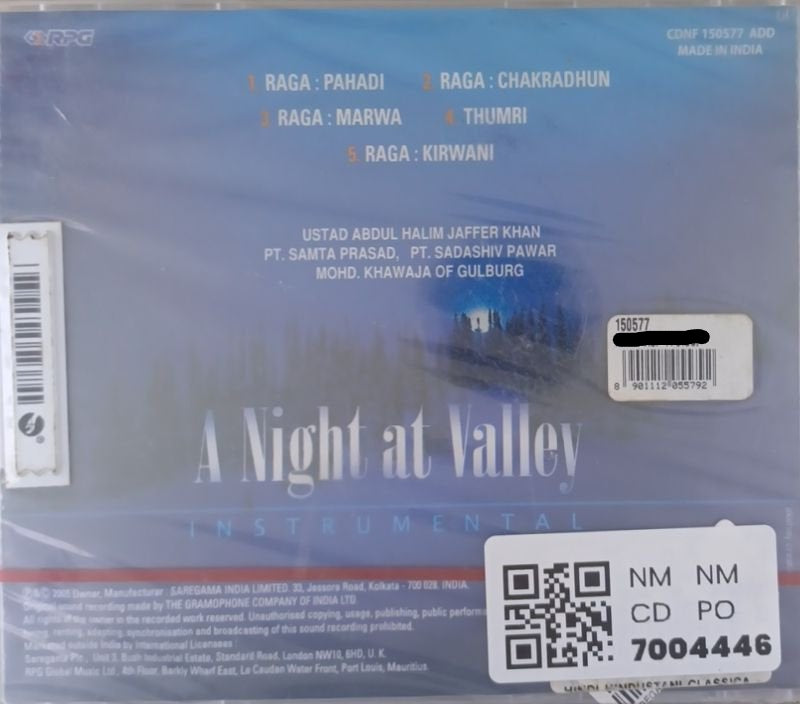Ustad Abdul Halim Jaffer Khan - A Night at Valley (CD)