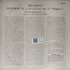 Artur Rubinstein, Josef Krips, Symphony of the Air - Beethoven Concerto No.5 (Vinyl)