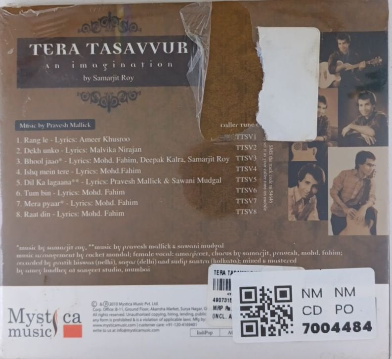 Pravesh Mallick - Tera Tasavvur (CD)