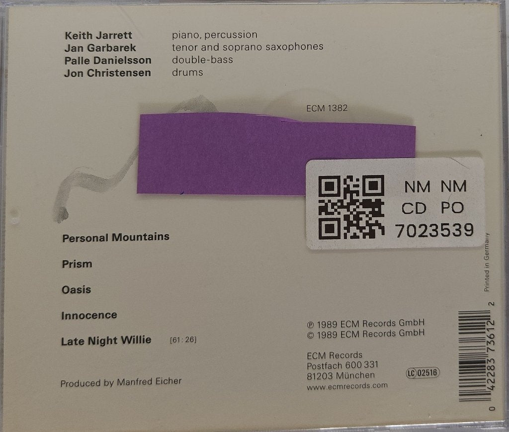 Keith Jarrett, Jan Garbarek, Palle Danielsson, Jon Christensen - Personal Mountains (CD)