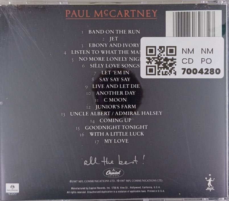 Paul McCartney - All the Best! (CD)