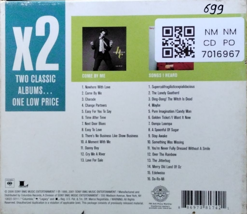 Harry Connick, Jr. - X2: Come By Me / Songs I Heard (CD)