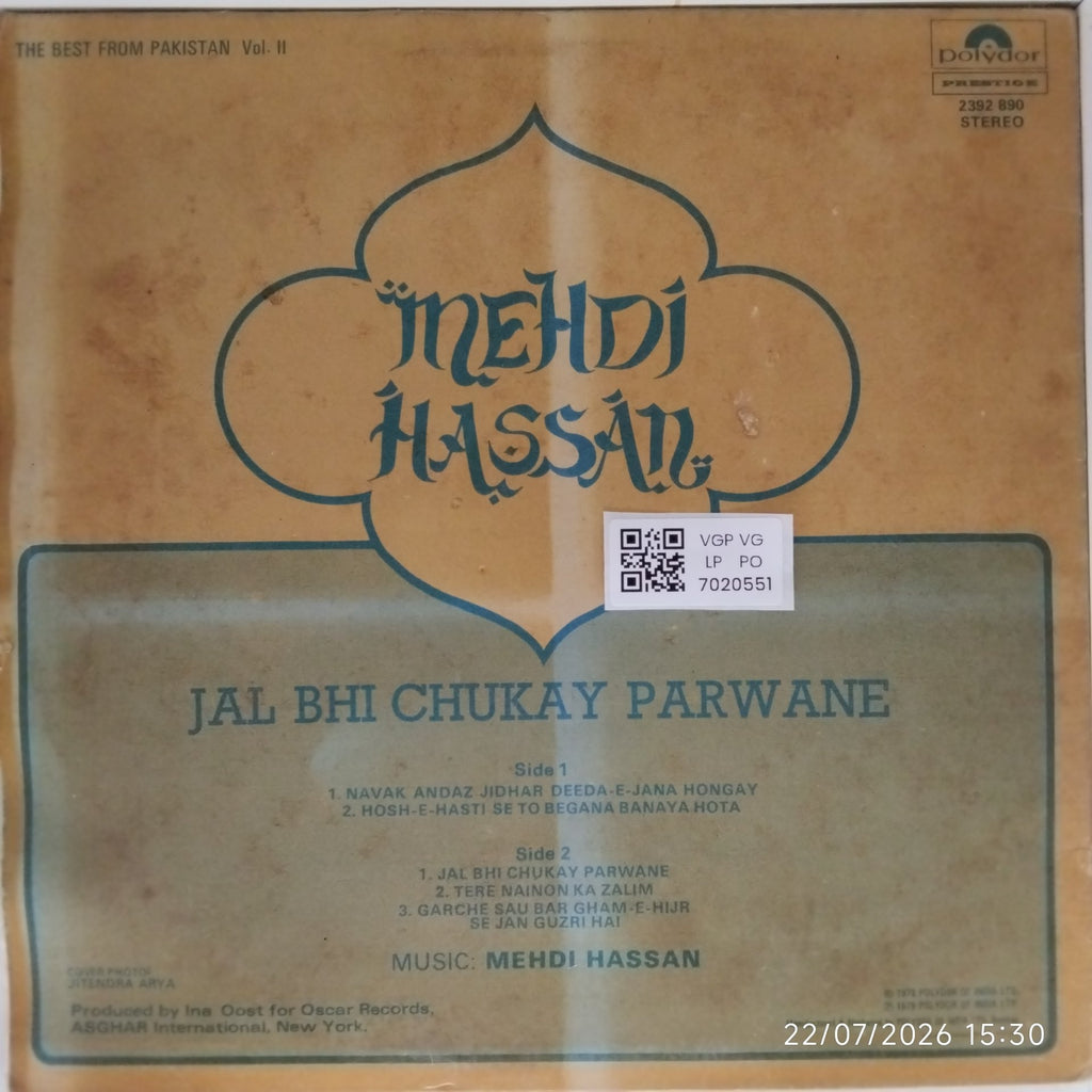 Mehdi Hassan - Jal Bhi Chukay Parwane (Vinyl)