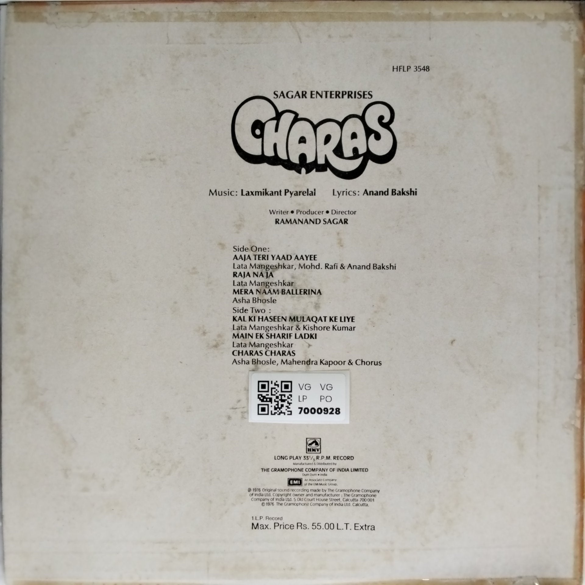 Laxmikant Pyarelal - Charas (Vinyl)