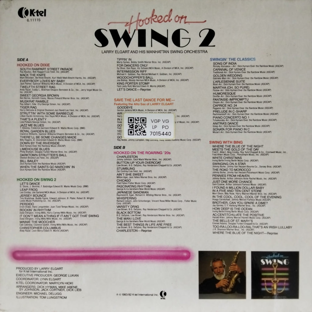 Larry Elgart, Manhattan Swing Orchestra - Hooked on Swing 2 (Vinyl)