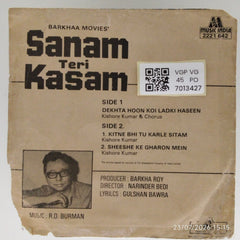 R.D. Burman - Sanam Teri Kasam (45-RPM)