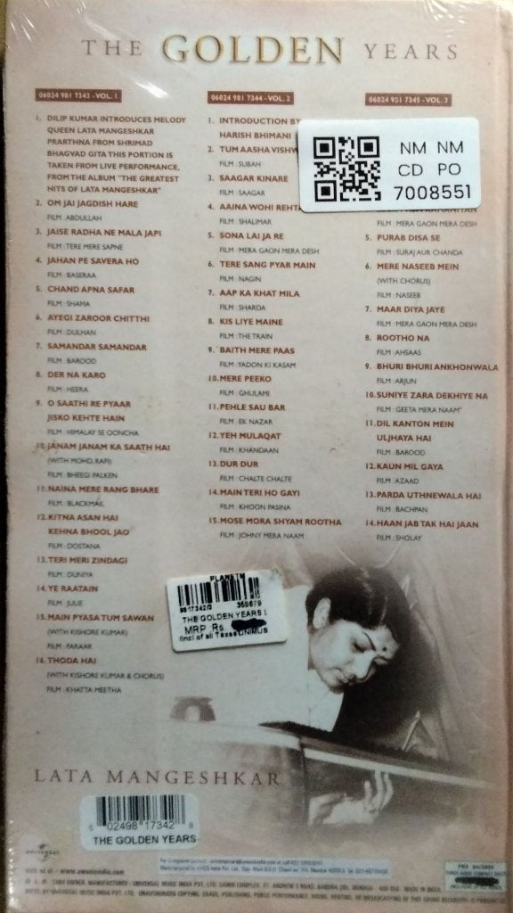 Lata Mangeshkar - The Golden Years (CD)