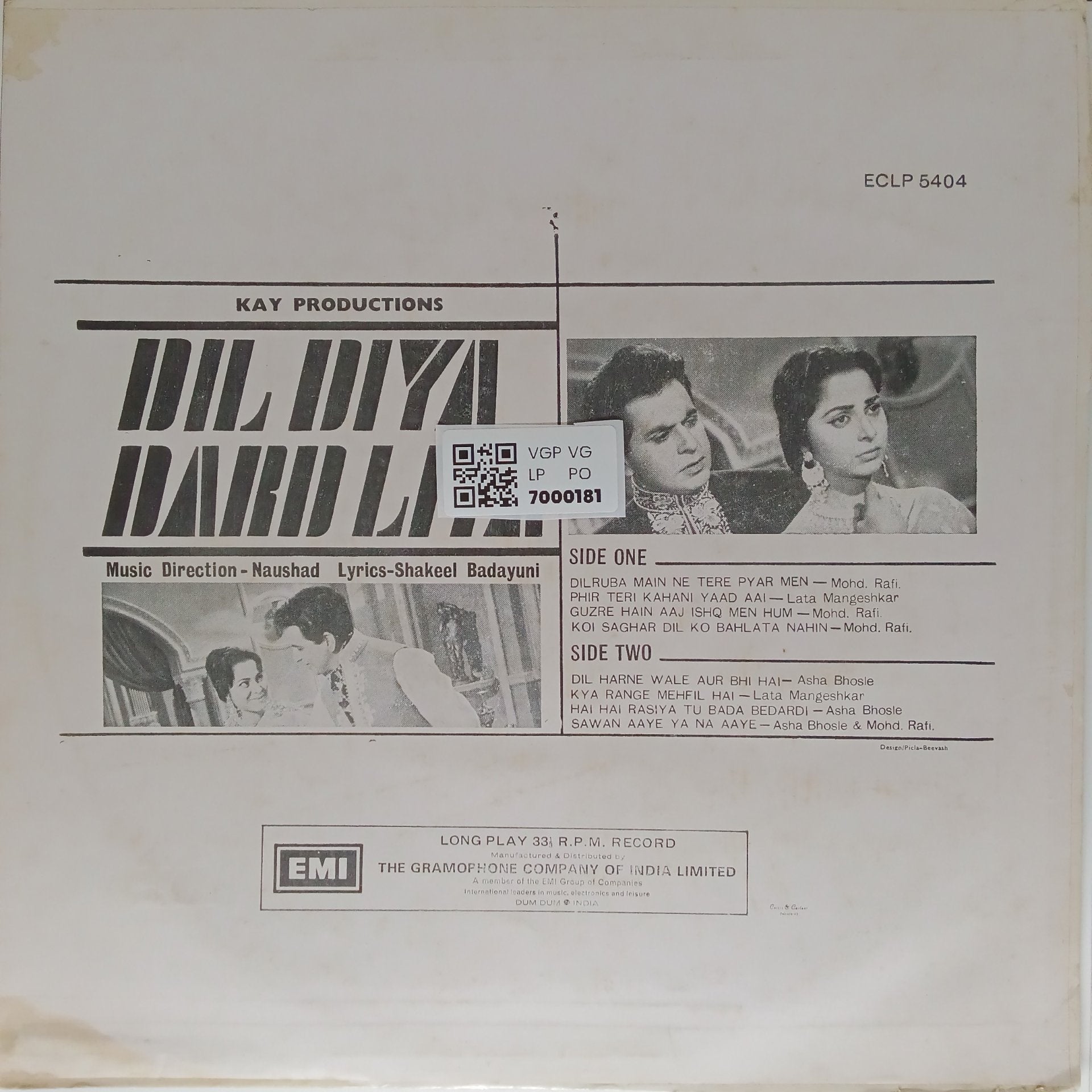 Naushad - Dil Diya Dard Liya (Vinyl)