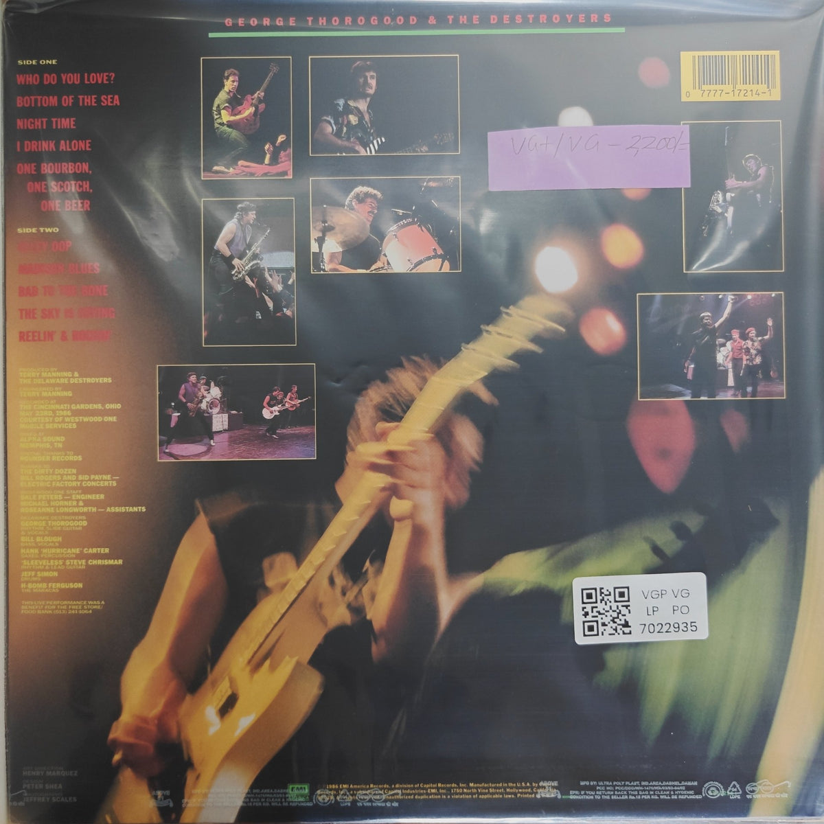 George Thorogood & The Destroyers - Live (Vinyl)