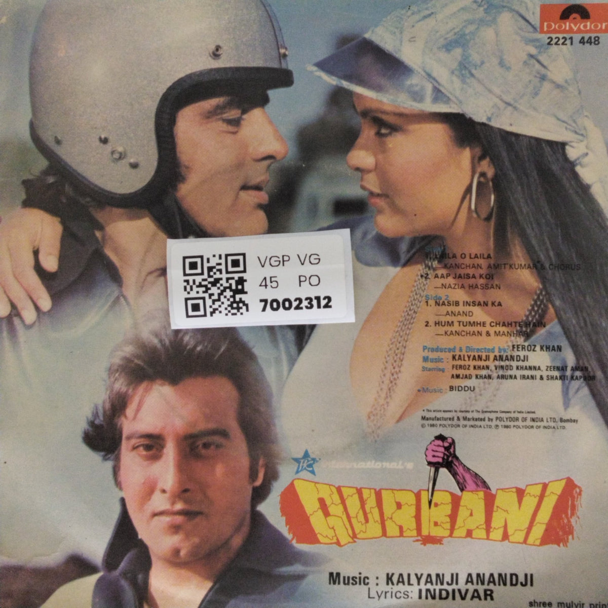 Kalyanji Anandji - Qurbani (45-RPM)