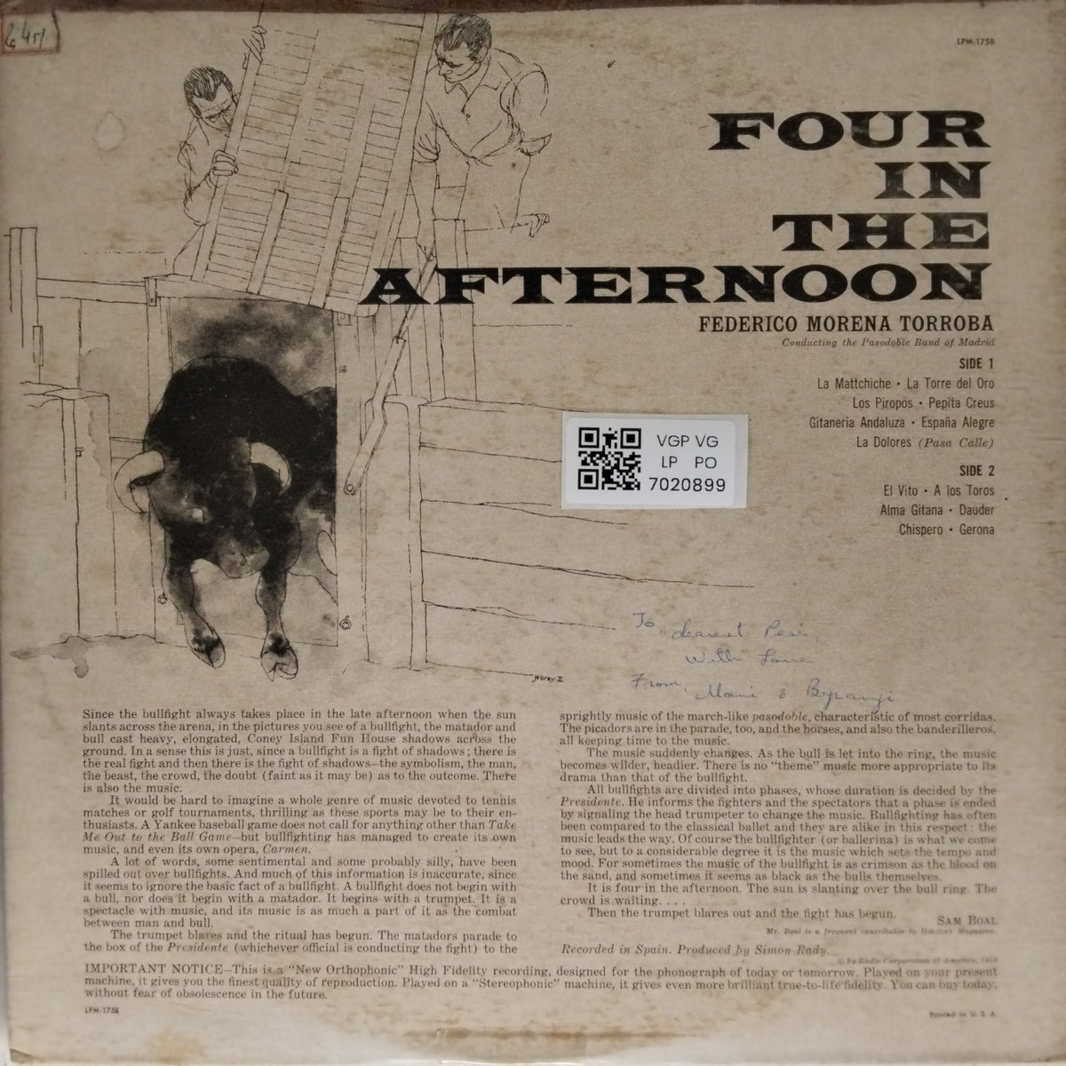 Federico Moreno Torroba - 4 in the Afternoon (Vinyl)