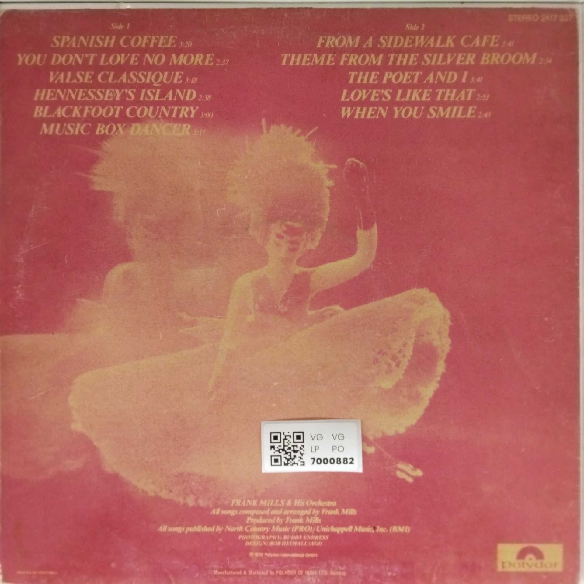 Frank Mills - Music Box Dancer (Vinyl)