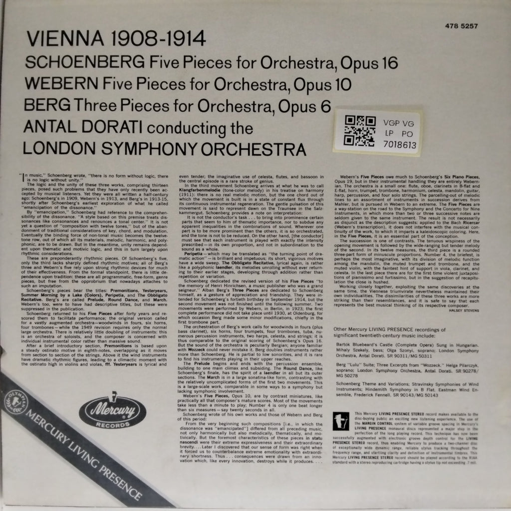 Antal Doráti, London Symphony Orchestra - Vienna 1908-1914 (Vinyl)