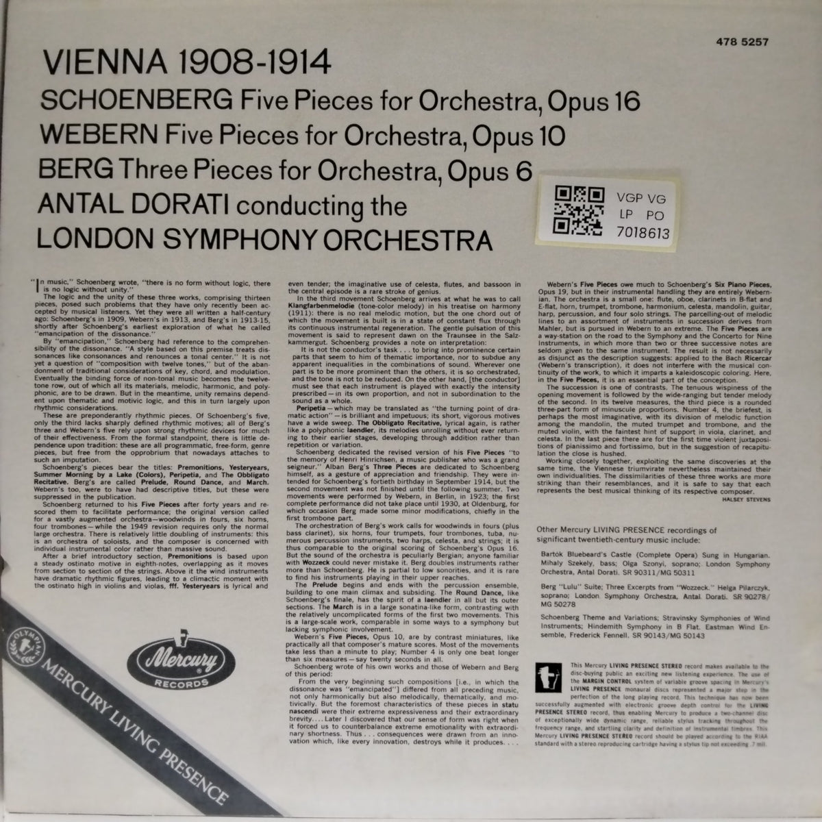 Antal Doráti, London Symphony Orchestra - Vienna 1908-1914 (Vinyl)