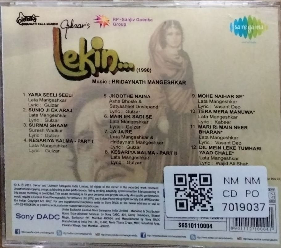 Hridaynath Mangeshkar - Lekin (CD)