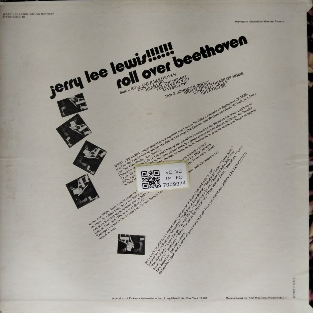 Jerry Lee Lewis - Roll Over Beethoven (Vinyl)