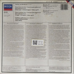 Vladimir Ashkenazy, Wiener Philharmoniker, Zubin Mehta - Beethoven: Piano Concertos Nos. 2 & 4 (Vinyl)
