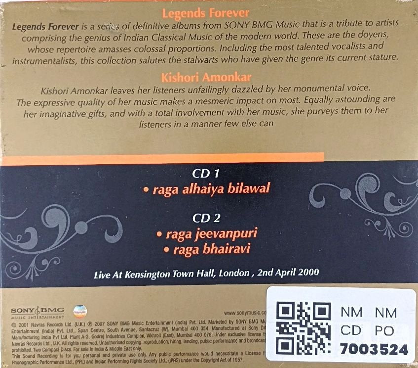 Kishori Amonkar - Legends Forever (CD) (2)