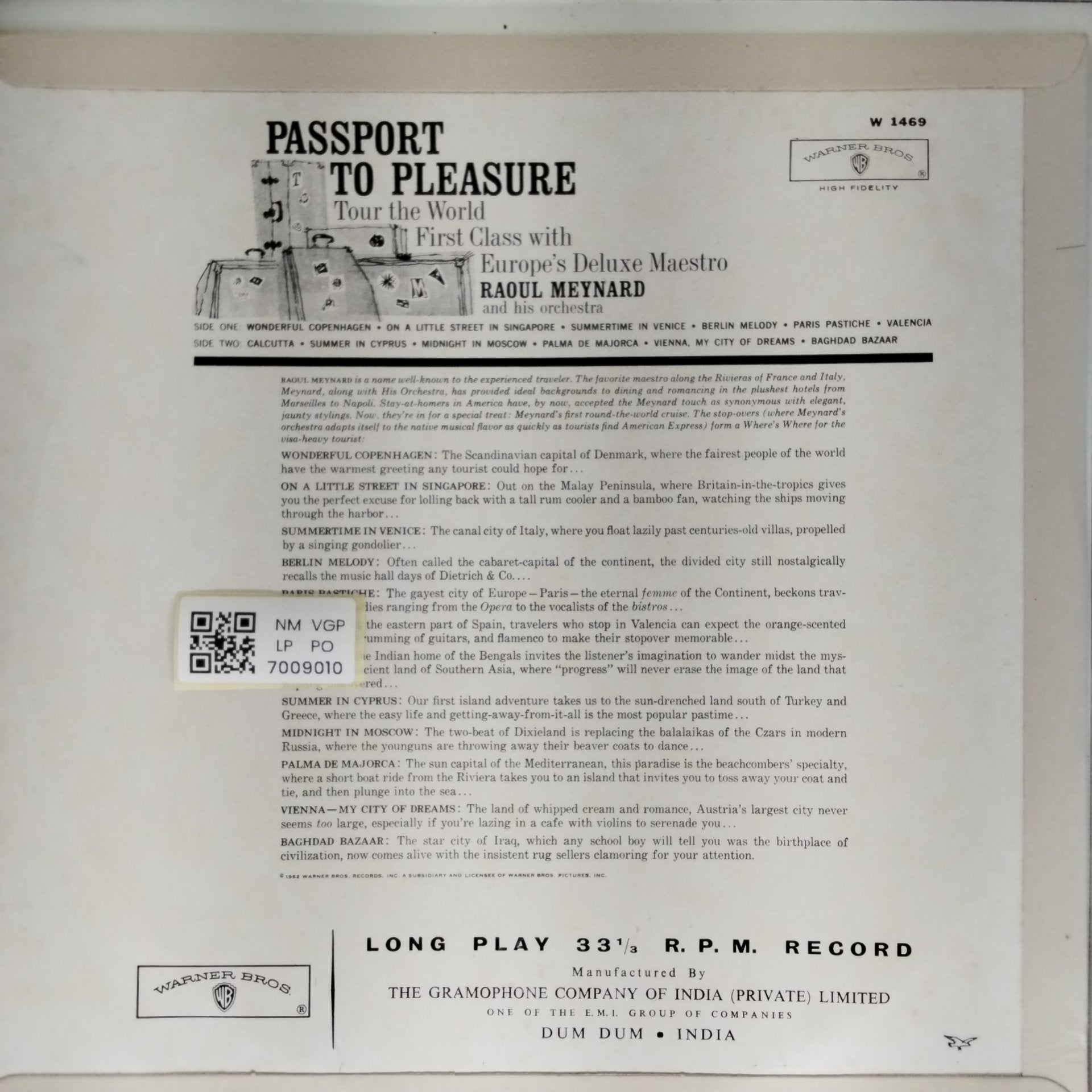 Raoul Meynard & Orchestra - Passport To Pleasure (Vinyl)