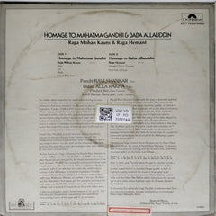 Ravi Shankar, Alla Rakha - Homage to Mahatma Gandhi (Vinyl)