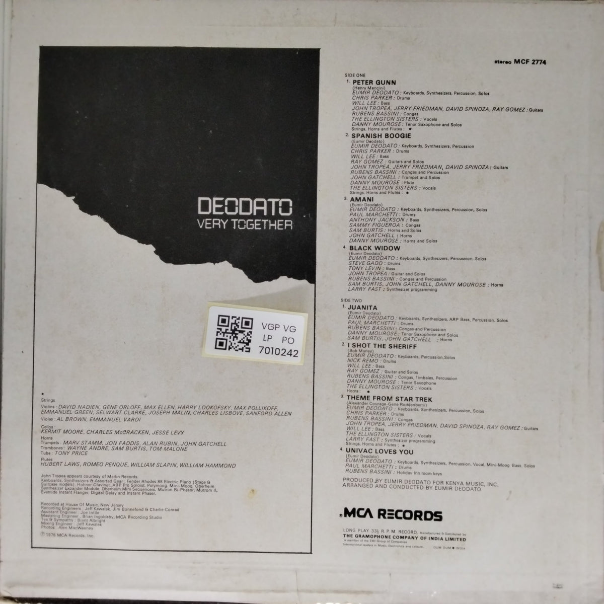 Deodato - Very Together (Vinyl)