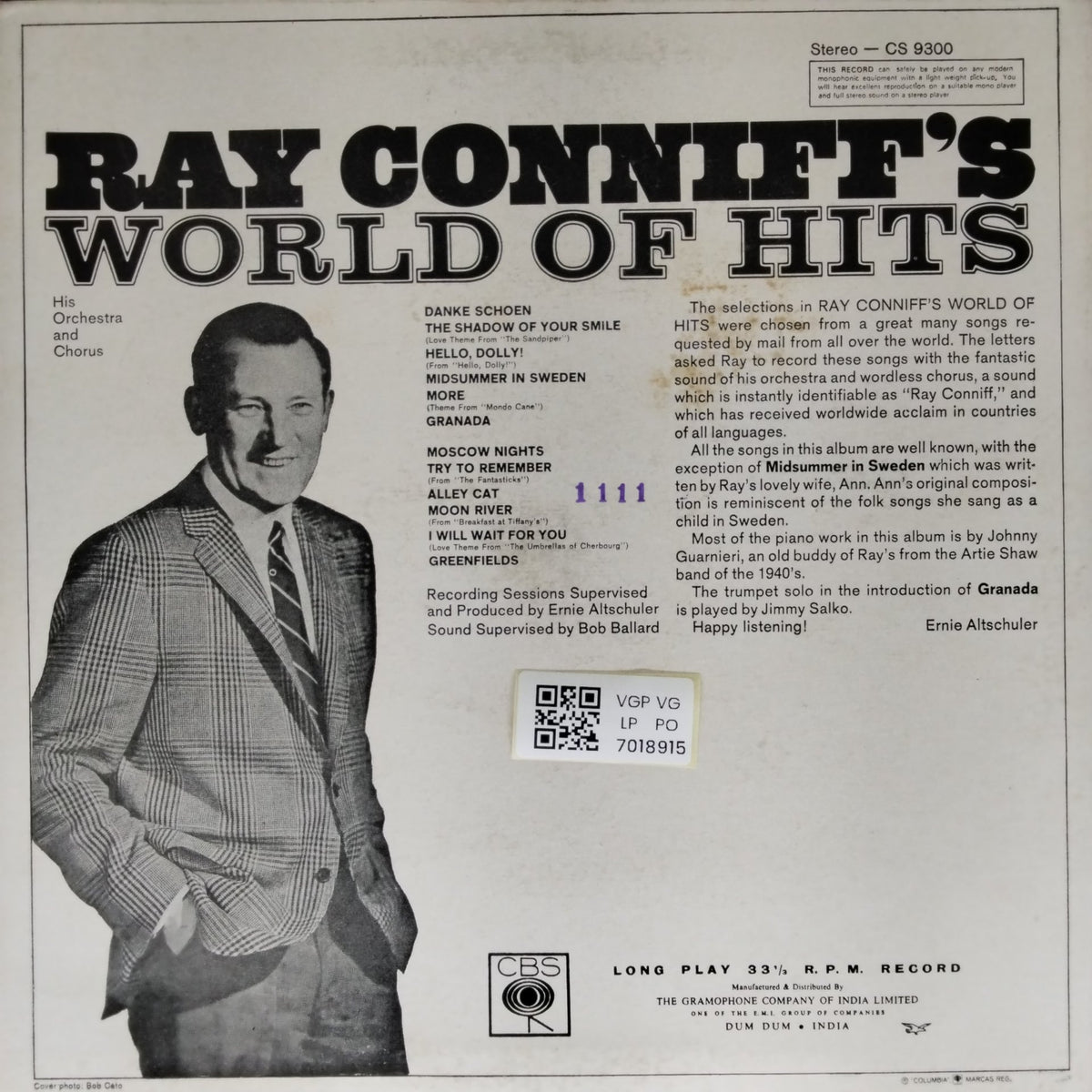 Ray Conniff - World of Hits (Vinyl)