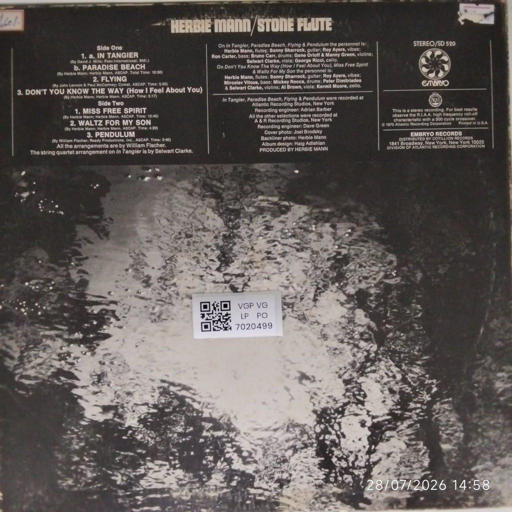 Herbie Mann - Stone Flute (Vinyl)