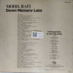 Mohd. Rafi - Down Memory Lane (Vinyl)