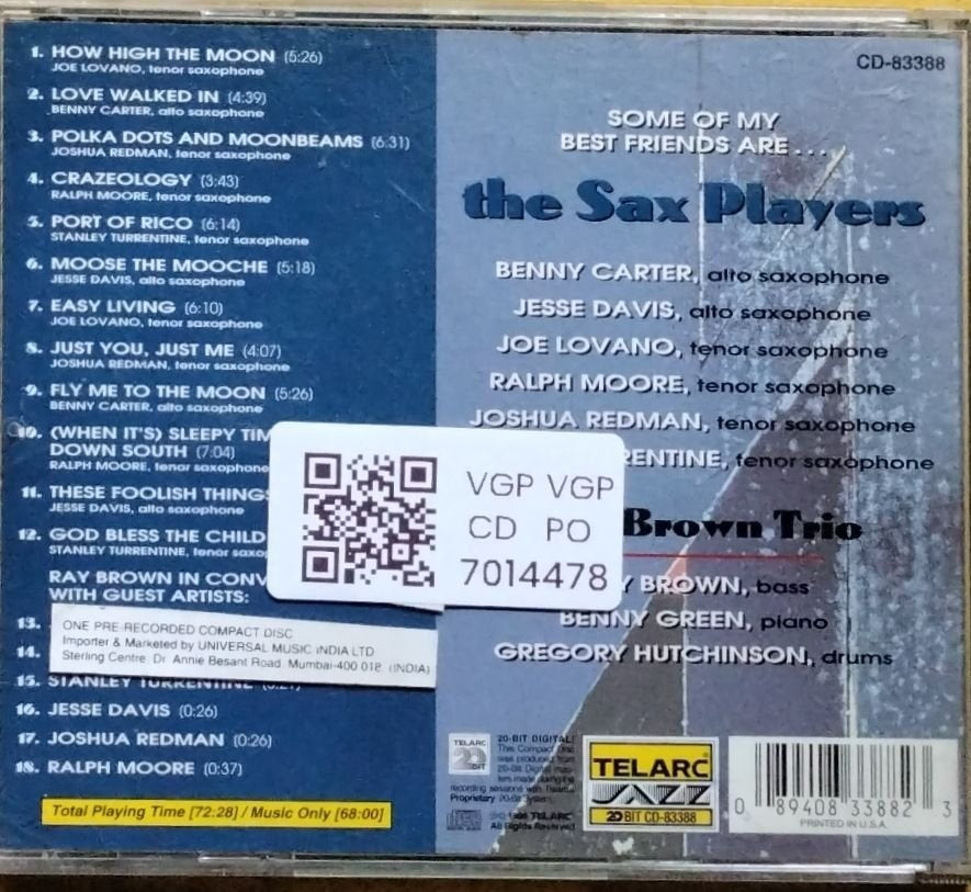 Ray Brown Trio - Some of My Best Friends Are... The Sax Players (CD)