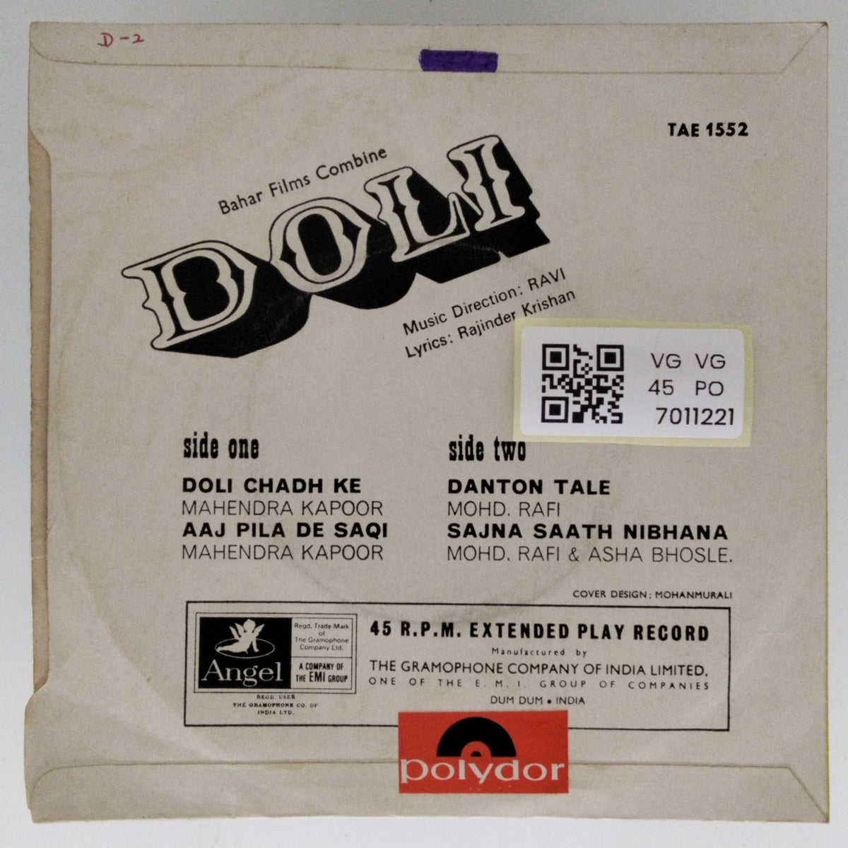 Ravi - Doli (45-RPM)
