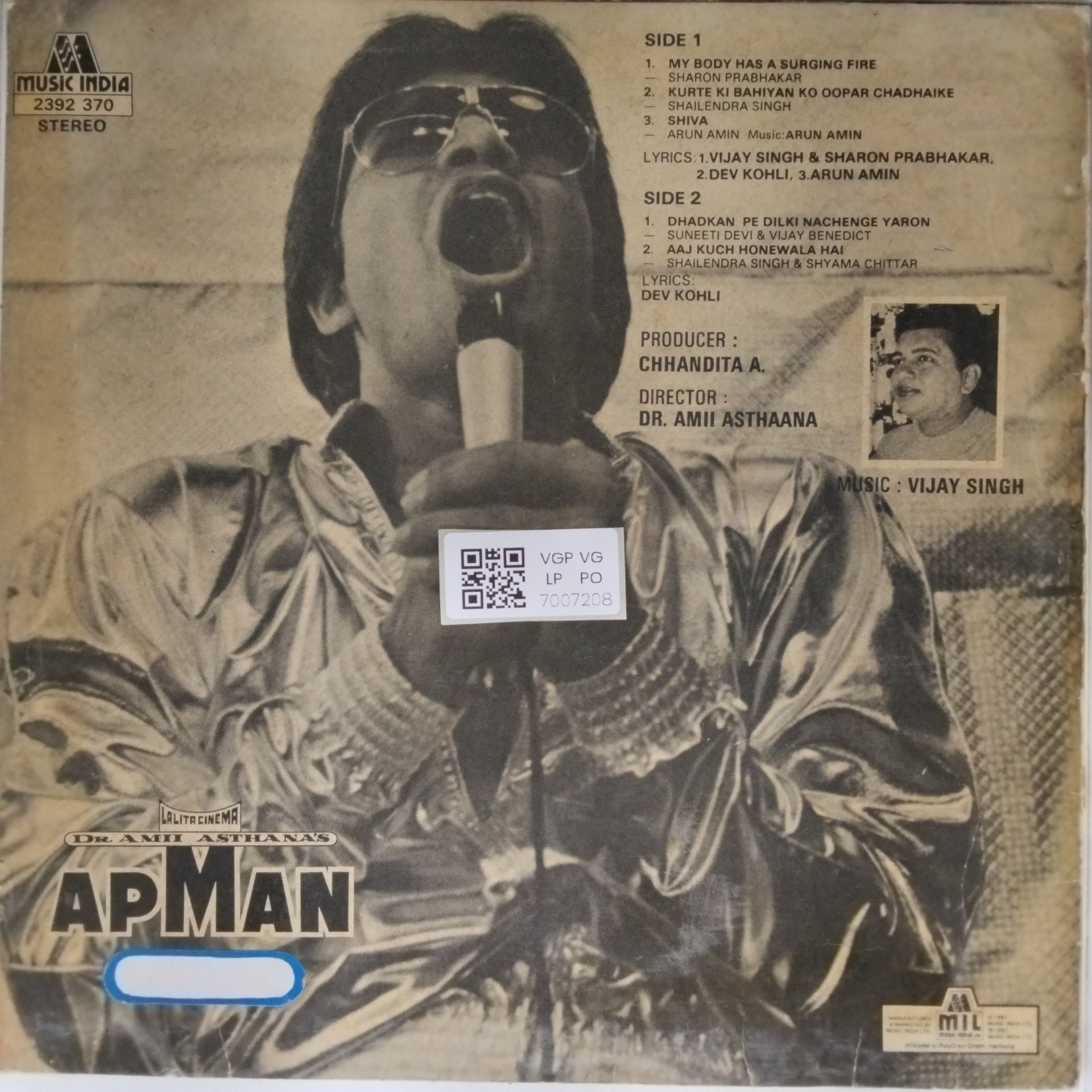 Vijay Singh - Apman (Vinyl)