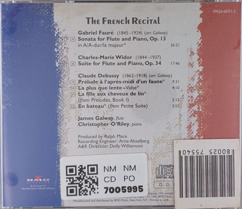 James Galway, Christopher O'Riley - The French Recital (CD)