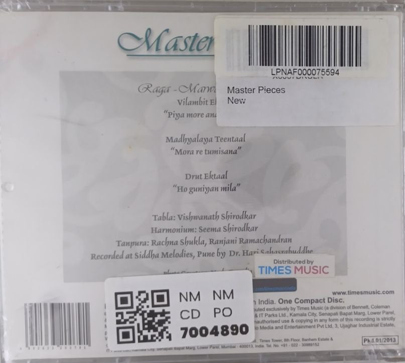 Veena Sahasrabuddhe - Master Pieces (CD)