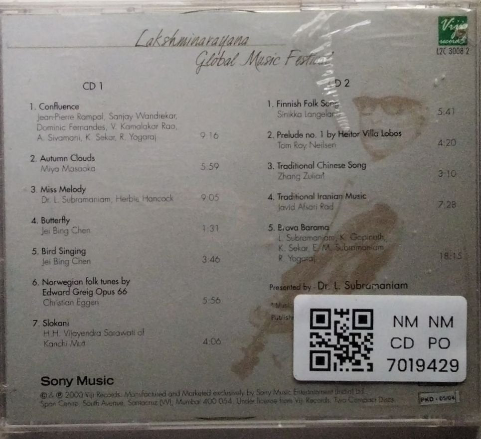 Dr. L. Subramaniam - Lakshminarayana Global Music Festival (CD) (2)