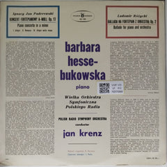 Barbara Hesse-Bukowska, Polish Radio Symphony Orchestra - Paderewski: Piano Concerto in A Minor / Różycki: Ballade for Piano and Orchestra (Vinyl)