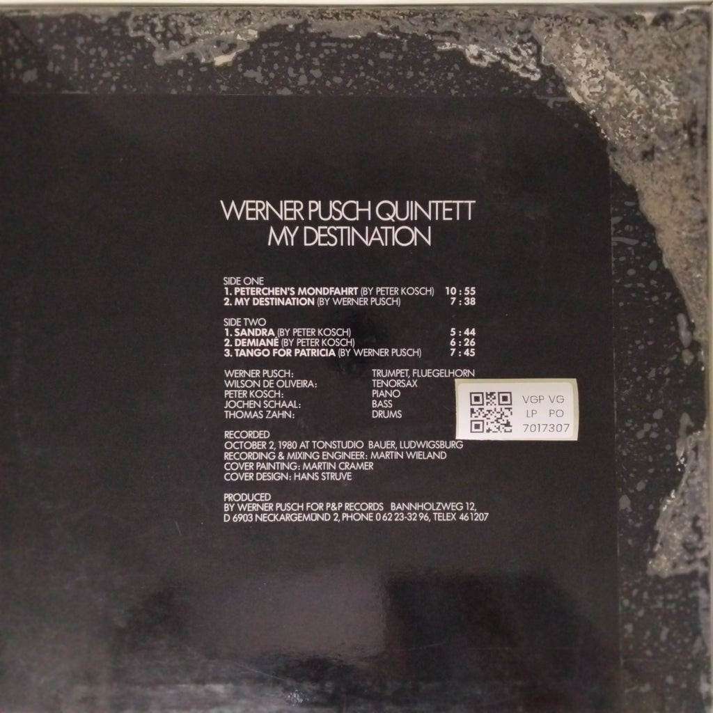 Werner Pusch Quintett - My Destination (Vinyl)